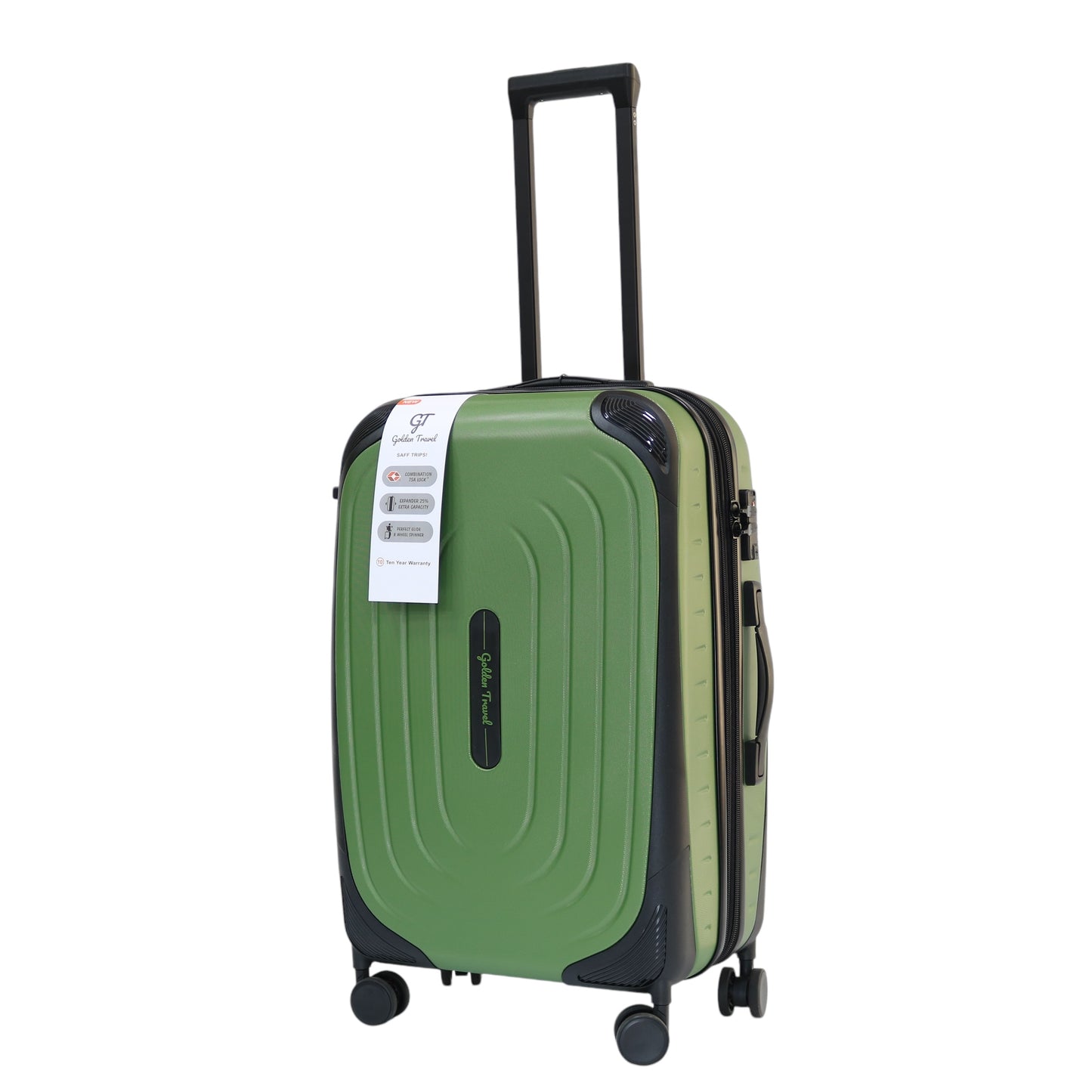 Golden Travel® Hard Case Green